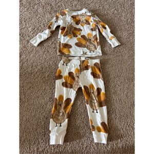 Carters Thanksgiving Turkey Pajamas size 12mos